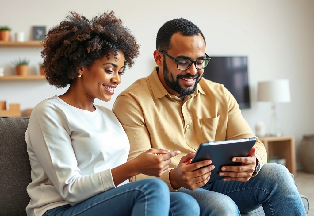 Coppia che fa acquisti online con prodotti Torinovitavb