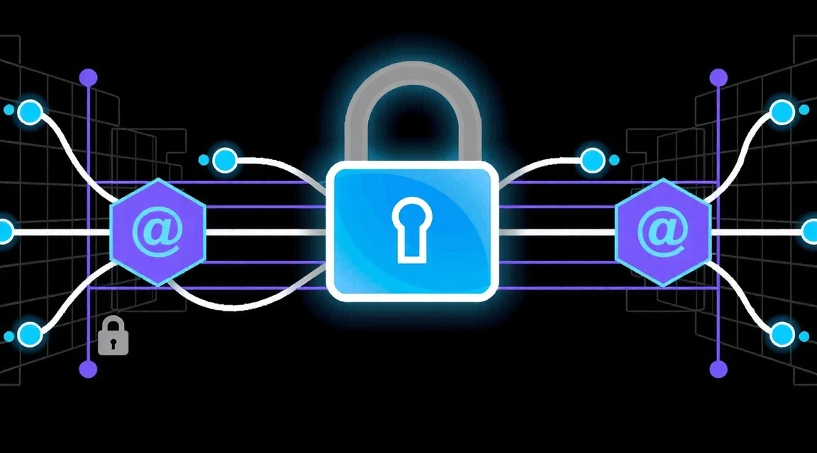 Immagine astratta che rappresenta la protezione della proprietà intellettuale con simboli di lucchetto e copyright.